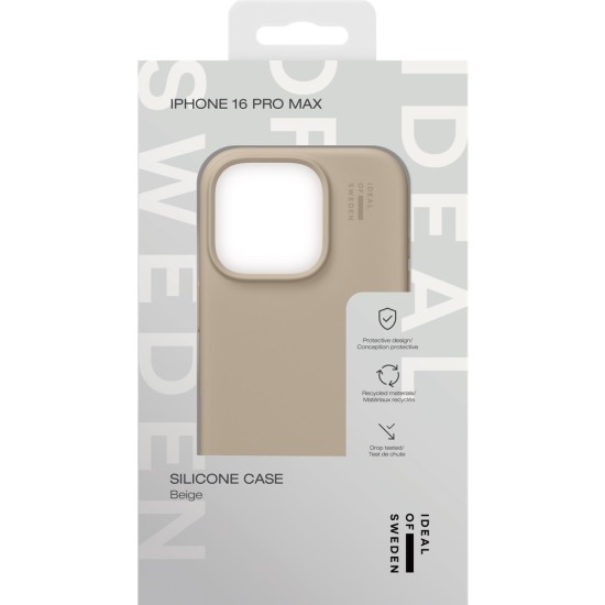 iDeal of Sweden Silicone Back Case для Apple iPhone 16 Pro Max - Beige - силиконовый чехол-накладка / бампер-крышка