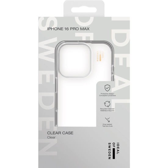 iDeal of Sweden Clear Back Case для Apple iPhone 16 Pro Max - Clear - силиконовый чехол-накладка / бампер-крышка