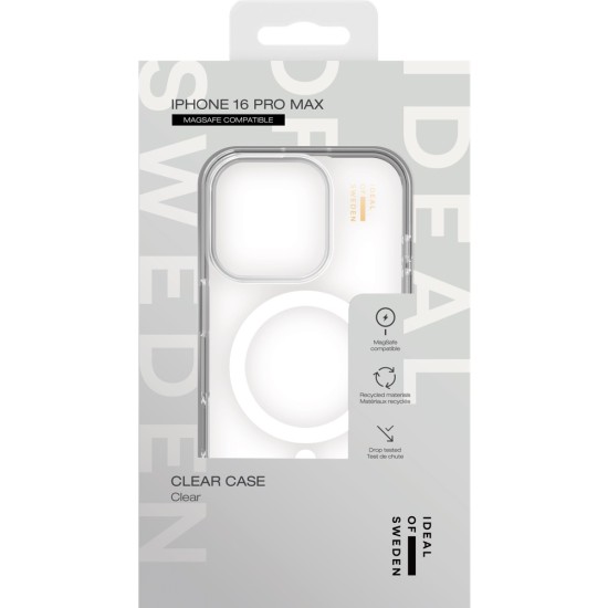 iDeal of Sweden Clear MagSafe Back Case для Apple iPhone 16 Pro Max - Clear - силиконовый чехол-накладка / бампер-крышка