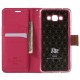 RoarKorea Simply Life Diary Samsung Galaxy J1 J100 - Rozā - sāniski atverams maciņš ar stendu (ādas maks, grāmatiņa, leather book wallet case cover stand)
