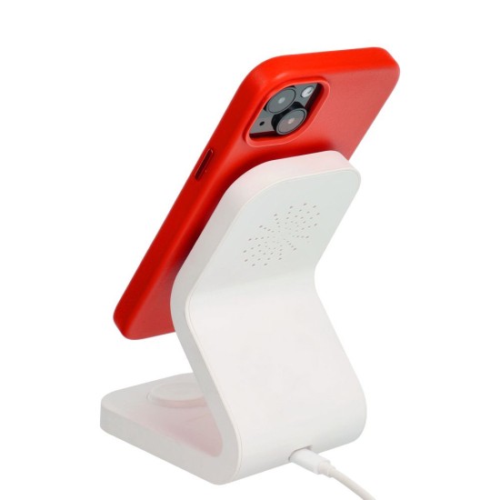 Leather MagSafe Back Case priekš Samsung Galaxy S25 Plus 5G S936 - Sarkans - mākslīgās ādas aizmugures apvalks / bampers-vāciņš