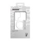 iDeal of Sweden Clear MagSafe Back Case priekš Samsung Galaxy S25 Ultra 5G S938 - Clear - silikona aizmugures apvalks / bampers-vāciņš