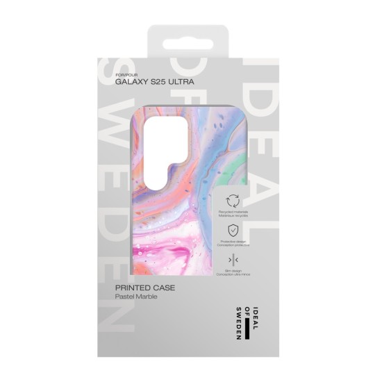 iDeal of Sweden Fashion Back Case priekš Samsung Galaxy S25 Ultra 5G S938 - Pastel Marble - plastikāta aizmugures apvalks / bampers-vāciņš