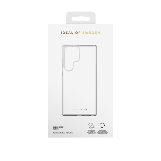 iDeal of Sweden Clear Back Case priekš Samsung Galaxy S23 Ultra 5G S918 - Clear - silikona aizmugures apvalks / bampers-vāciņš