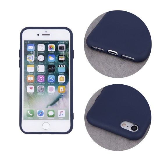 OEM Silicone Back Case (Microfiber Soft Touch) priekš Samsung Galaxy A16 4G A165 / A16 5G A166 - Tumši Zils - matēts silikona aizmugures apvalks