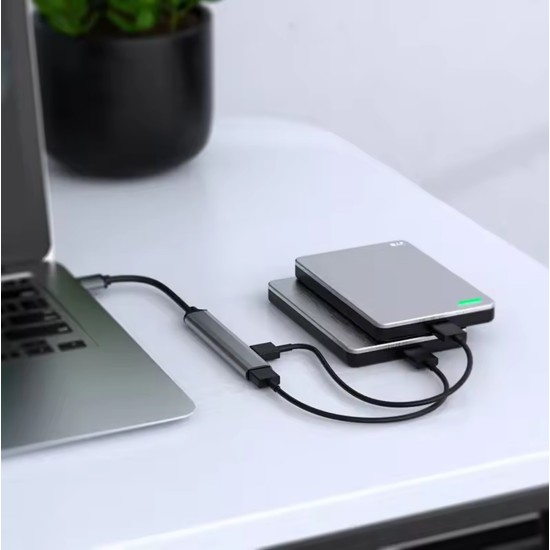 Home Office Hub USB to 7xUSB 2.0 Conventer Adapter - USB adapteris telefoniem vai planšetdatoriem ar USB ieeju / konektoru