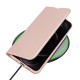 Dux Ducis Skin Pro series priekš Apple iPhone 16e - Rozā Zelts - sāniski atverams maciņš ar magnētu un stendu