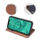 Genuine Leather Case Smart Pro priekš Samsung Galaxy S24 FE 5G S721 - Melns - dabīgās ādas maciņš sāniski atverams ar stendu