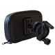 ART Leather Phone holder for Handlebar for Phone - Melns - Universāls telefona turētājs / maks uz motocikla stūres un rāvējslēdzēju