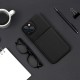 Forcell Noble Back Case priekš Xiaomi Redmi Note 11 Pro / Note 12 Pro 4G - Melns - mākslīgās ādas aizmugures apvalks ar iebūvētu metālisku plāksni / bampers-vāciņš