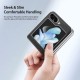 Dux Ducis Bril Case priekš Samsung Galaxy Flip7 5G - Melns - mākslīgās ādas aizmugures apvalks / vāciņš