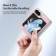Dux Ducis Bril Case priekš Samsung Galaxy Flip7 5G - Rozā - mākslīgās ādas aizmugures apvalks / vāciņš