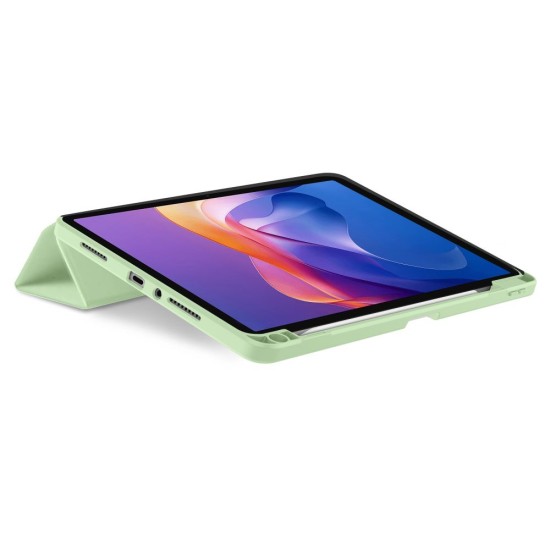 Tech-Protect SC Pen Book Case priekš Xiaomi Redmi Pad 2 - Gaiši Zaļš - sāniski atverams maciņš ar magnētu un stendu