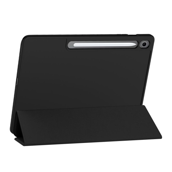 Tech-Protect SC Pen Book Case priekš Samsung Galaxy Tab S10 FE+ X620 / X626 - Melns - sāniski atverams maciņš ar magnētu un stendu