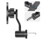 Tech-Protect N56 Magnetic MagSafe Rotable Air Vent Car Holder with Magnetic Sheet (2.pcs) - Melns - Universāls stiprinājums turētājs auto ventilācijas režģa
