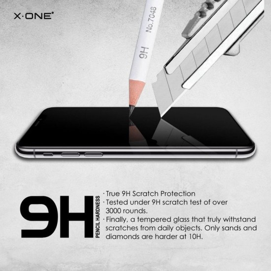 X-One Full Cover Extra Strong Matte Tempered Glass sreen protector priekš Apple iPhone 16 Pro Max - Melns - Matēts Ekrāna Aizsargstikls / Bruņota Stikla Aizsargplēve