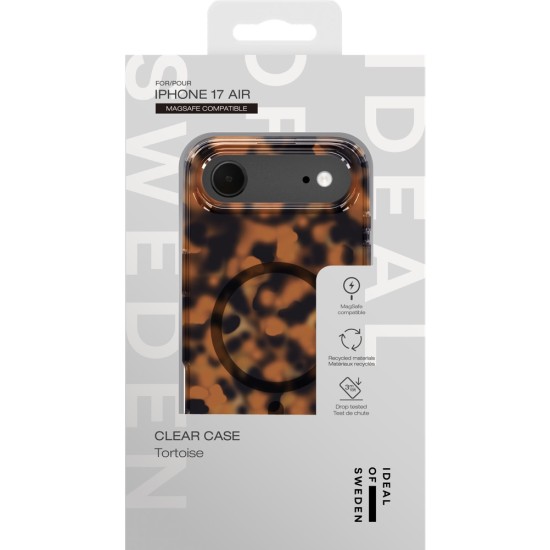 iDeal of Sweden Clear MagSafe Back Case priekš Apple iPhone 17 Air - Tortoise - silikona aizmugures apvalks / bampers-vāciņš
