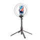 Blavec LED Ring Lamp RGB Full Color 10 inch Tri-Pod 230cm with Bluetooth 5.2 Remote control - Melns - Riņķa lampa / dienas gaismas statīvs / selfija nūja