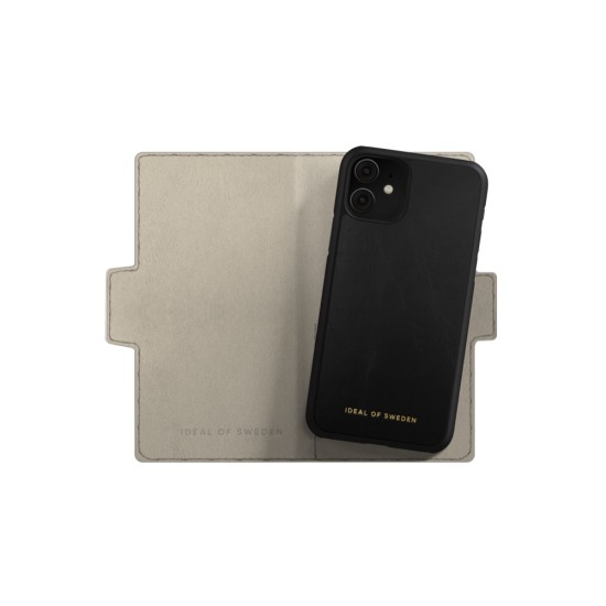 iDeal of Sweden Atelier AW21 Wallet Case priekš Apple iPhone 11 - Intense Black - mākslīgās ādas sāniski atverams maciņš ar bamperu uz magnēta