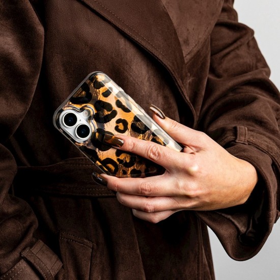 Animal Print Case priekš Samsung Galaxy A56 5G A566 / A36 5G A366 - Brūns - silikona aizmugures apvalks / bampers-vāciņš