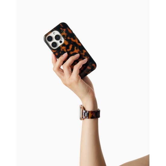 iDeal of Sweden Resin Watch Band priekš Apple Watch 38 / 40 / 41 mm / Series 10 / 11 (42mm) - Tortoise - siksniņa (josta) priekš pulksteņiem