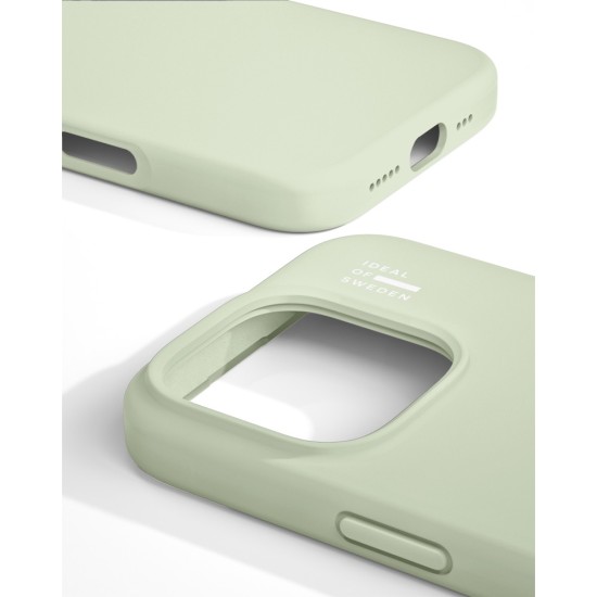 iDeal of Sweden Silicone MagSafe Back Case priekš Apple iPhone 16 Pro Max - Sage Green - silikona aizmugures apvalks / bampers-vāciņš