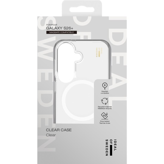 iDeal of Sweden Clear MagSafe Back Case priekš Samsung Galaxy S26 Plus 5G - Clear - silikona aizmugures apvalks / bampers-vāciņš