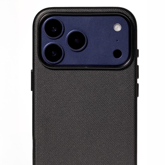 Etteri Elegant Mag Case with MagSafe priekš Apple iPhone 17 Pro Max - Melns - auduma aizmugures apvalks / bampers-vāciņš