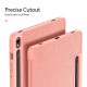 Dux Ducis Domo series priekš Samsung Galaxy Tab A11 Plus X230 / X236 / Tab A9 Plus X210 / X215 / X216 - Rozā Zelts - sāniski atverams maciņš ar magnētu un stendu