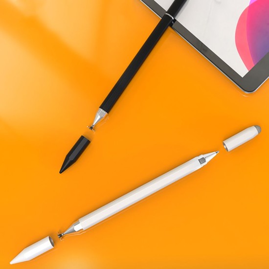 Tech-Protect USP200 3-Tip Touch Screen Stylus - Balts - Universāla pildspalva planšetdatoriem / Universāls vadības kociņš