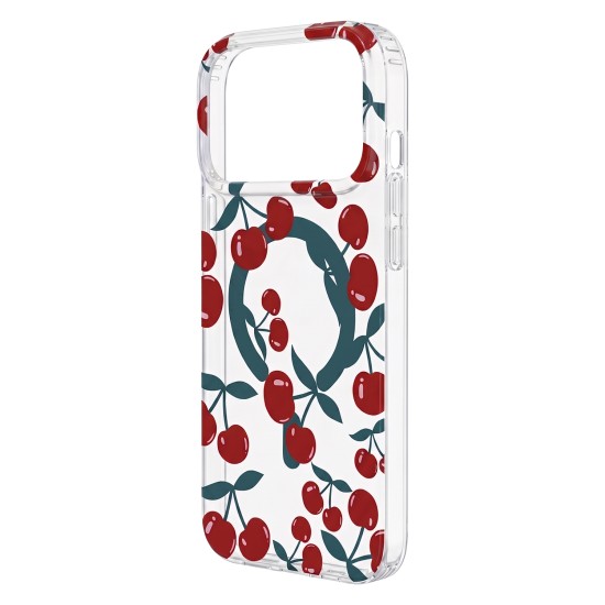 Cherry Back Case with MagSafe priekš Samsung Galaxy S26 5G S942 - Caurspīdīgs - silikona aizmugures apvalks / bampers-vāciņš