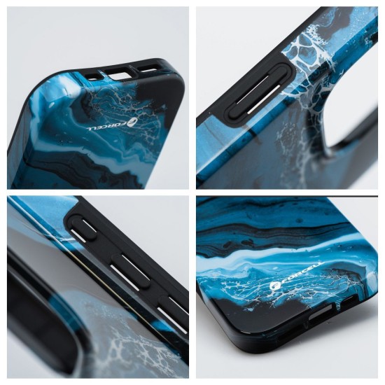 Forcell F-Protect Mirage Back Case with MagSafe priekš Apple iPhone 15 Pro - Deep Sea - triecienizturīgs silikona-plastikāta aizmugures apvalks / bampers-vāciņš