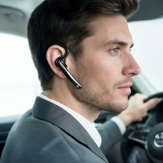 Forcell Orion Slim ENC / Multipoint / EDR / 90mah Universāla Bluetooth V6.0 bezvadu austiņa - Melna
