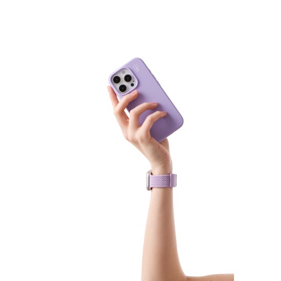 iDeal of Sweden Soft Braid Watch Band priekš Apple Watch 42 / 44 / 45 / 46mm / Ultra 49 mm - Lavender Milk - siksniņa (josta) priekš pulksteņiem