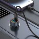 HOCO (Z57A) Car Charger USB / Type-C QC 3.0 / PD 30W with Type-C to Lighning cable - Melns - USB un Type-C Auto lādētājs telefoniem ar Ligtning vadu