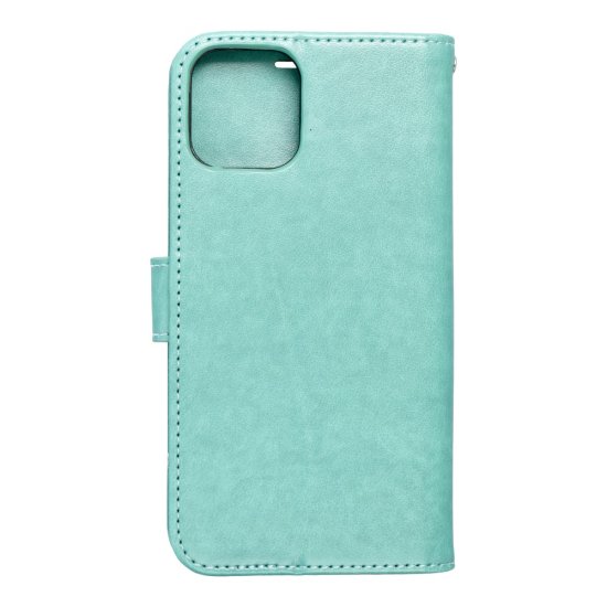 Forcell Mezzo Book Case для Apple iPhone 13 - Бирюзовый / Дерево - чехол-книжка со стендом / подставкой и шнурком
