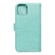 Forcell Mezzo Book Case для Apple iPhone 13 - Бирюзовый / Дерево - чехол-книжка со стендом / подставкой и шнурком