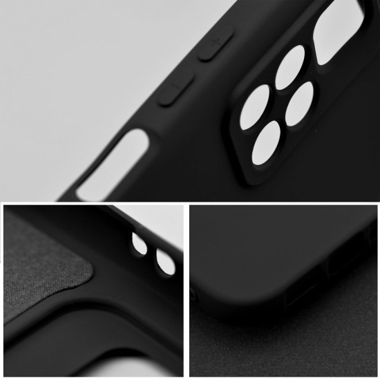 Forcell Silicone Lite Back Case priekš Xiaomi 17T - Melns - matēts silikona aizmugures apvalks / bampers-vāciņš