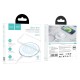 Hoco CW6 Pro Wireless Charger 15W with LED light - Balts - Induktīvs bezvadu USB lādētājs paliktnis