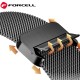 Forcell F-Design (FA14) Magnetic Steel Milanese Watch Strap priekš Apple Watch 42 / 44 / 45 / 46mm / Ultra 49 mm - Rozā Zelts - siksniņas (jostas) viedpulksteņiem no nerūsējoša tērauda ar magnētu