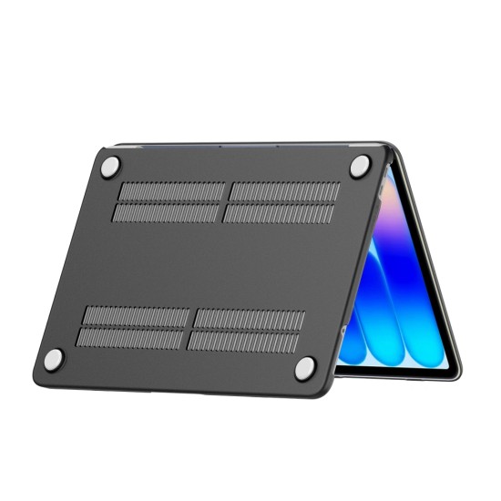 Tech-Protect Smartshell Protective Case priekš Apple MacBook Neo 13-inch (2026) A3404 - Melns / Matēts - plastikas no abām pusēm apvalks / maciņš
