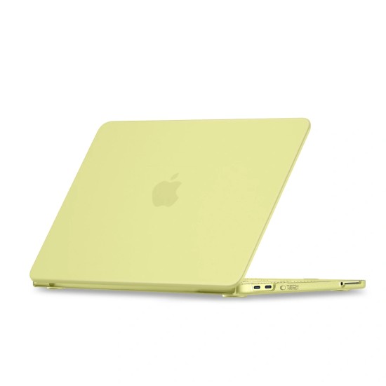 Tech-Protect Softshell Protective Case priekš Apple MacBook Neo 13-inch (2026) A3404 - Matēts Citrons - silikona no abām pusēm apvalks / maciņš