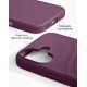 iDeal of Sweden Soft Swirl Silicone MagSafe Back Case priekš Apple iPhone 16 - Velvet Plum - silikona aizmugures apvalks / bampers-vāciņš