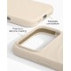 iDeal of Sweden Soft Swirl Silicone MagSafe Back Case priekš Apple iPhone 17 Pro Max / 18 Pro Max - Cloud Dancer - silikona aizmugures apvalks / bampers-vāciņš