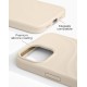 iDeal of Sweden Soft Swirl Silicone MagSafe Back Case priekš Apple iPhone 13 / 14 / 15 / 16e / 17e - Cloud Dancer - silikona aizmugures apvalks / bampers-vāciņš