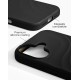 iDeal of Sweden Soft Swirl Silicone MagSafe Back Case priekš Apple iPhone 17 - Velvet Black - silikona aizmugures apvalks / bampers-vāciņš