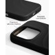 iDeal of Sweden Soft Swirl Silicone MagSafe Back Case priekš Apple iPhone 16 Pro - Velvet Black - silikona aizmugures apvalks / bampers-vāciņš