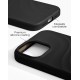iDeal of Sweden Soft Swirl Silicone MagSafe Back Case priekš Apple iPhone 13 / 14 / 15 / 16e / 17e - Velvet Black - silikona aizmugures apvalks / bampers-vāciņš