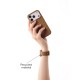 iDeal of Sweden Soft Swirl Silicone S-M Watch Band priekš Apple Watch 38 / 40 / 41 mm / Series 10 / 11 (42mm) - Salted Caramel - silikona siksniņa (josta) priekš pulksteņiem