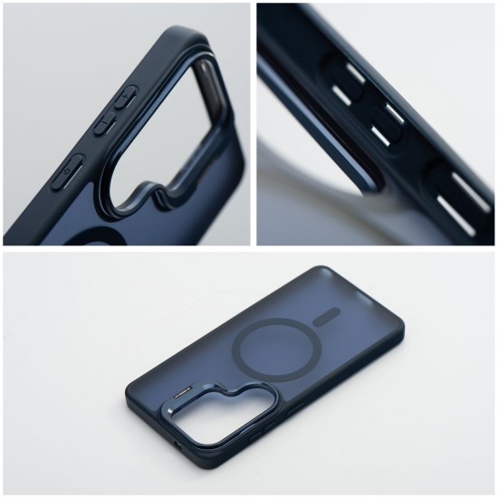 Forcell F-Protect Shadow Stand Premium Back Case with MagSafe priekš Samsung Galaxy S26 FE 5G S741 - Zils - silikona-plastikāta aizmugures apvalks / bampers-vāciņš